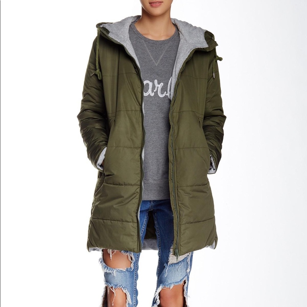 Dress Forum Dark Green Quilted Jacket